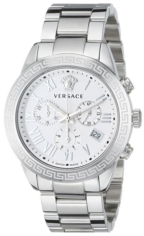 diamond versace watch|silver versace watch men.